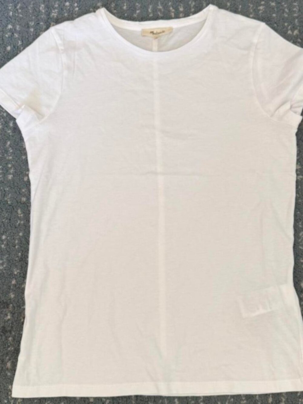 Madesweet solid color round neck short sleeved T-shirt